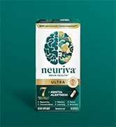 NEURIVA Ultra Decaffeinated Clinically Tested Nootropic Brain Supplement for Mental Alertness, Me...