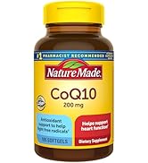 Nature Made CoQ10 200mg, Dietary Supplement for Heart Health Support, 105 Softgels, 105 Day Supply