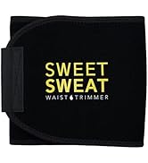 Sweet Sweat Waist Trimmer for Women and Men - Sweat Band Waist Trainer for High-Intensity Trainin...