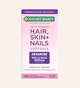 Nature's Bounty Advanced Hair, Skin &amp; Nails, Argan-Infused Vitamin Supplement with Biotin