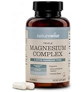 NatureWise Triple Magnesium Complex - High Absorption Magnesium Glycinate + Malate + Citrate for ...