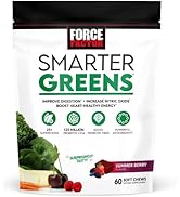 Smarter Greens Superfood Chews, Greens and Superfoods with Probiotics, Antioxidants, and Fiber, G...
