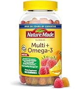 Nature Made Multivitamin + Omega-3, Dietary Supplement for Daily Nutritional Support, 140 Gummy V...