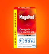 MegaRed 4in1 Omega 3 Fish &amp; Krill Oil Heart Health Supplement