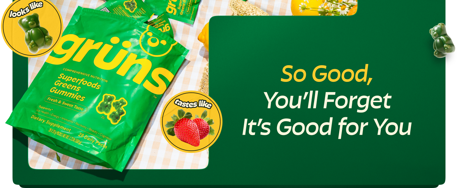 gruns superfoods greens gummies
