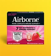 Airborne 1000mg Vitamin C with Vitamin D & Zinc, Sugar Free Multivitamin Immune Support Supplemen...