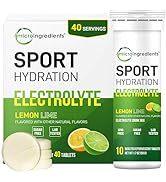 Sport Electrolyte Tablets with Sodium, Potassium & Magnesium Minerals, 4 Pack (40 Bisected Tablet...
