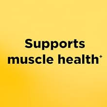 Photograph stating that this vit d supplement supports muscle health