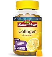 Nature Made Collagen Gummies with Vitamin C, Zinc and Biotin, Hydrolyzed Collagen Peptides Supple...