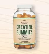Creatine Monohydrate Gummies - 1g per Serving, 120 Count - No Fillers, Vegan Safe, Non-GMO, Glute...