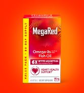MegaRed Omega-3 Heart Health Supplement Krill Oil