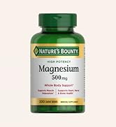 Nature's Bounty Magnesium, Bone and Muscle Health, Whole Body Support, Tablets, 500 Mg, 200 Ct