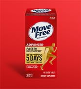 Move Free Advanced 5-Day Joint Support Supplement with Turmeric Curcumin & Tamarind (TamaFlex) Gl...