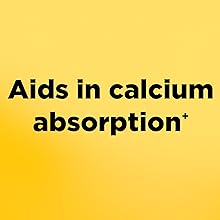 Photograph stating that this d3 vitamin aids in calcium absorption