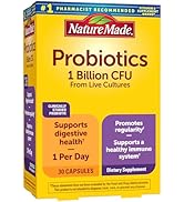 Nature Made Probiotic Capsules 1 Billion CFU from Live Cultures, Probiotics for Women and Men for...
