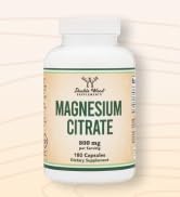 Magnesium Citrate 800mg, 180 Capsules, Digestion & Constipation Support, Vegan Safe, Non-GMO, Dou...