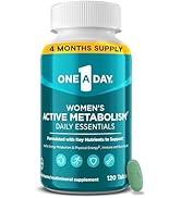 One A Day Women's Active Metabolism Daily Essential, Multivitamin for Women, Metabolism Support, ...