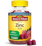 Nature Made Extra Strength Zinc Supplements 30 mg, Dietary Supplement for Immune Health and Antio...