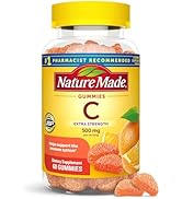 Nature Made Extra Strength Dosage Vitamin C 500 mg per serving, Dietary Supplement for Immune Sup...